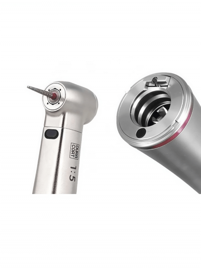 Стоматологический низкоскоростной угловой наконечник Sunt smil lux 1:5 с генерацией света-3