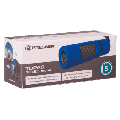 Монокуляр Bresser Topas 10x25 Blue - 9