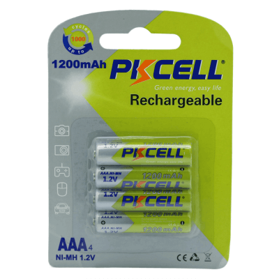 Аккумуляторные батарейки Pkcell AAA Ni-MH Мизинчиковые 1200mAh (4 шт.)