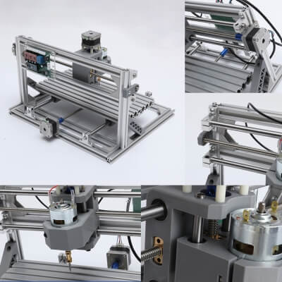 Трехосевой мини гравировальный станок с ЧПУ CNC3018-3