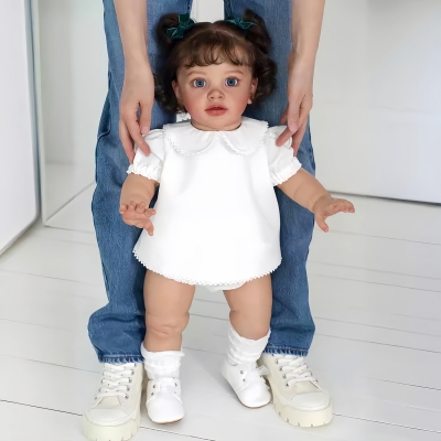 Фото: Мягконабивная кукла реборн девочка Ясмин, 65 см-3 Мягконабивная кукла реборн девочка Ясмин, 65 см-3