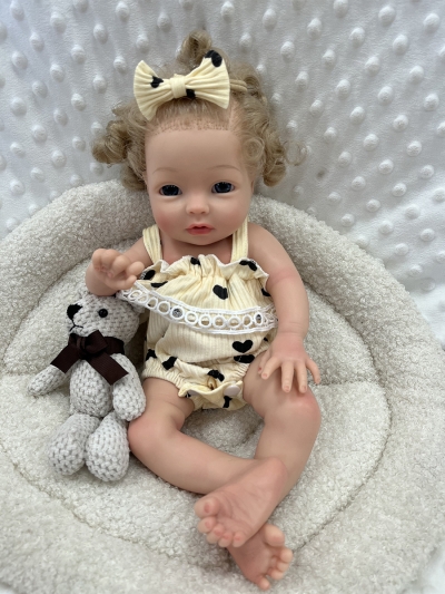 Фото: Силиконовая кукла Реборн девочка Стелла, 33 см-4 Силиконовая кукла Реборн девочка Стелла, 33 см-4