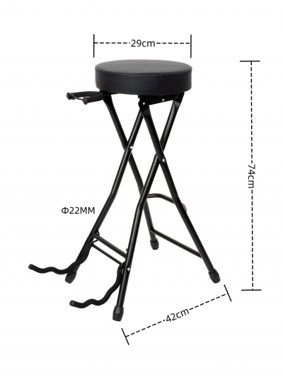 Фото: Стул гитариста со стойкой для гитары Guitarstativ-8 Стул гитариста со стойкой для гитары Guitarstativ-8