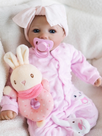 Мягконабивная кукла Реборн девочка Лана, 42 см-9