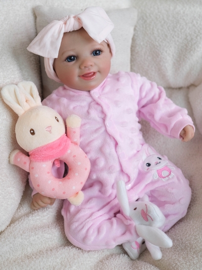 Мягконабивная кукла Реборн девочка Лана, 42 см-2