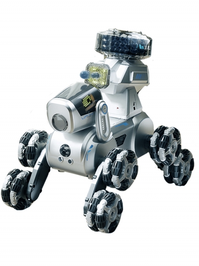 Радиоуправляемая интерактивная игрушка робот-собака RoboticRex с бластером-4