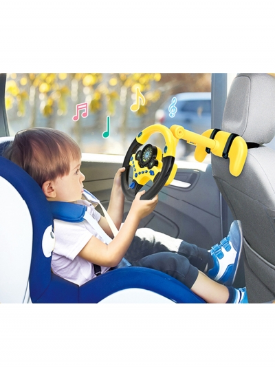 Детский музыкальный руль KidsWheel с креплением в автомобиле-5
