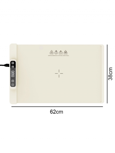 Электрический коврик для подогрева еды 60 см, бежевый-6