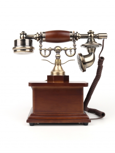 Стационарный ретро-телефон BellOne с ящиком-2