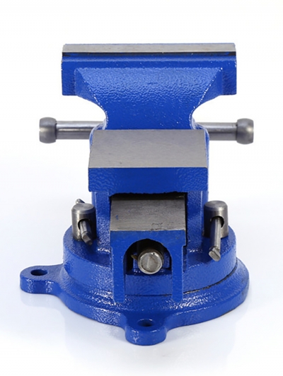 Тиски слесарные поворотные с наковальней IronForge VisePro, 200 мм-2