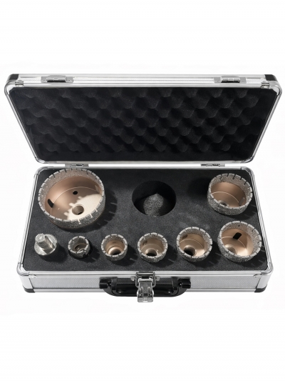 Набор алмазных коронок по керамограниту Granfix Ceramo-9, 20-68 мм, M14-1