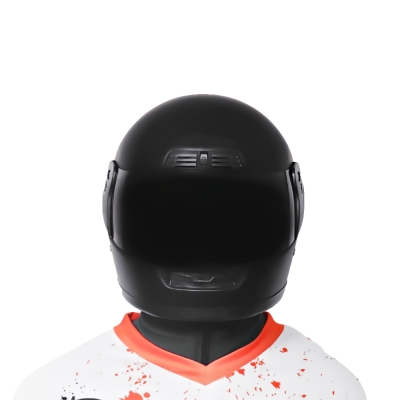 Фото: Мотошлем Defe черный матовый-2 Мотошлем Defe черный матовый-2