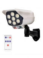 Уличный светильник на солнечной батарее с имитацией камеры видеонаблюдения Glowspy