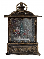 Новогодний фонарь со снегом и музыкой, Santa Lantern