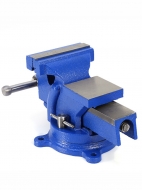 Тиски слесарные поворотные с наковальней IronForge VisePro, 200 мм