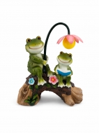 Садовая фигурка на солнечной батарее FrogletReads