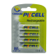 Аккумуляторные батарейки Pkcell AA Ni-MH Пальчиковые 1300mAh (4 шт.)