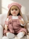 Говорящая силиконовая кукла Реборн девочка Кэролайн, 55 см