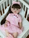 Говорящая силиконовая кукла Реборн девочка Клэр, 55 см